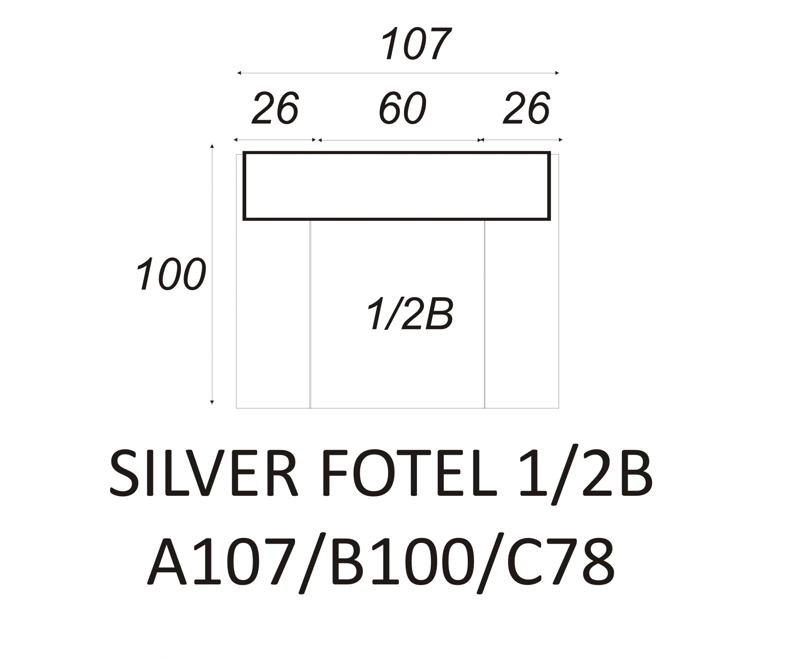 Fotel Silver 1/2B