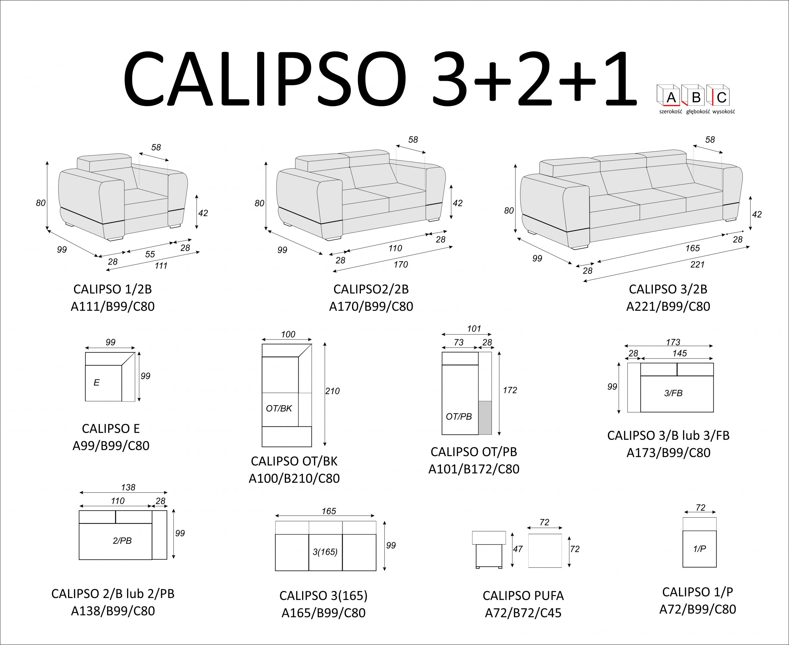Calipso 3+2+1